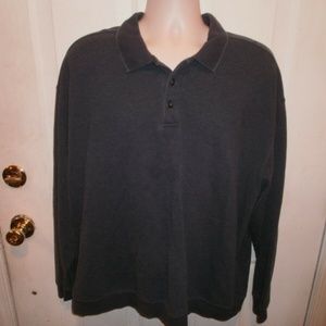 L.L. BEAN MENS VINTAGE LONGSLEEVE HEAVYWEIGHT POLO